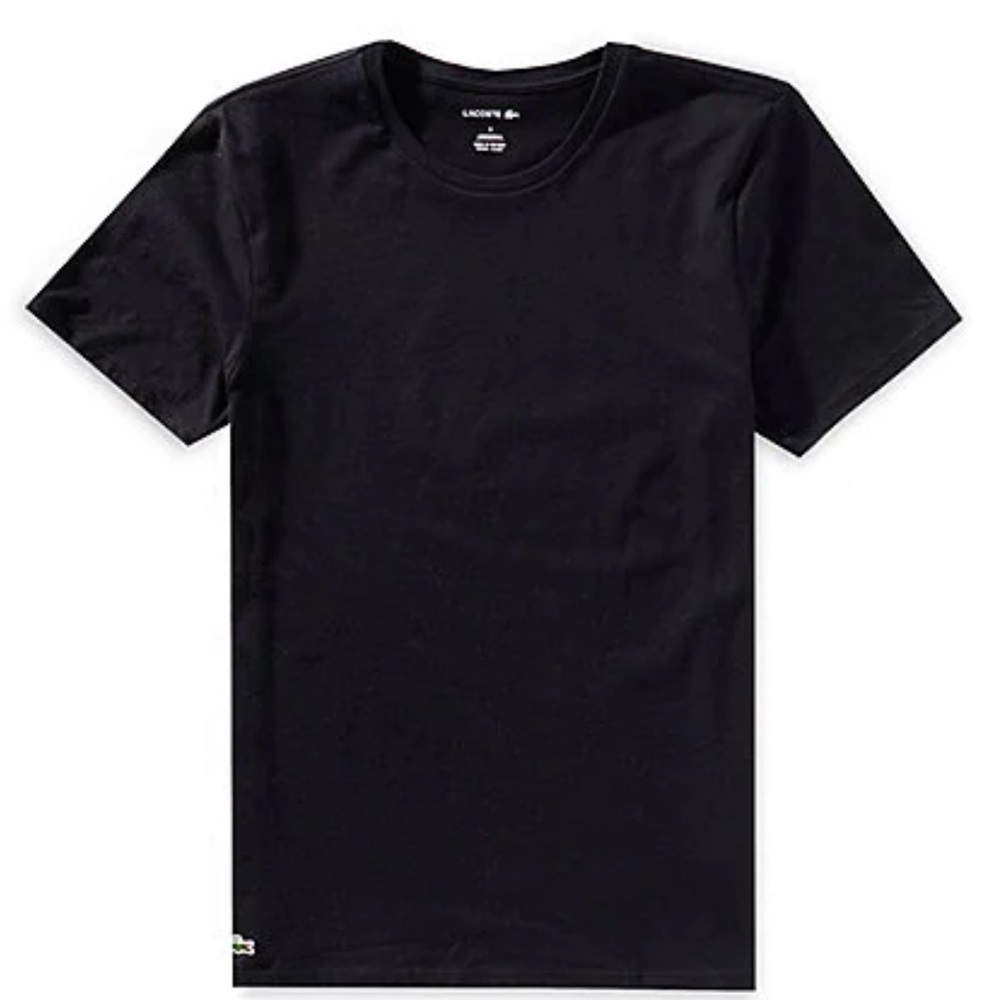 Lacoste Black Short Sleeve Tee Essential‎ Style